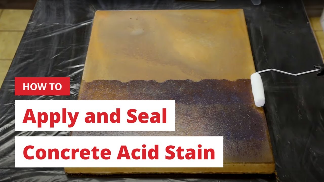 See How to Apply and Seal Concrete Acid Stain