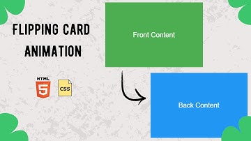 Amazing Flipping Card Animation | HTML & CSS Tutorial