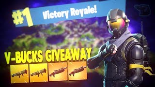 Fortnite Battle Royal // V-Bucks Giveaway Every 50 subscribers // Playing With Amazon Echo