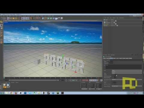 Cinema 4D Tutorial: 3D Text In Real Image + Good Reflection and Shadows