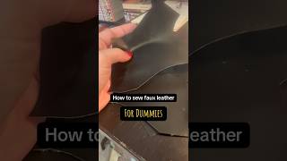 How to sew faux leather for dummies! #cosplay #sewing #learntosew #tutorial  #fauxleather #leather
