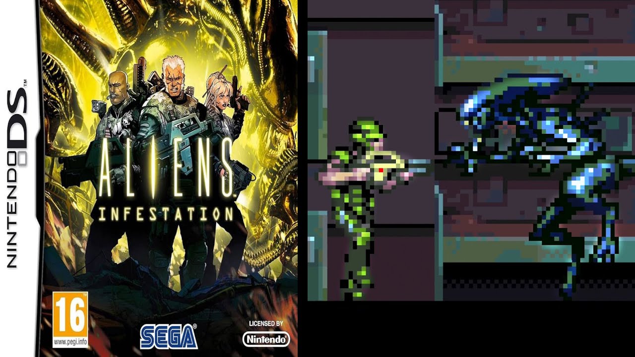 Aliens Infestation ... (Nintendo DS) Gameplay Peek - YouTube