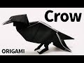 Origami Crow -How to make- 折り紙 カラス 烏 折り方