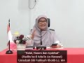 "Halal, Haram & Syubhat (Hadits ke 6)" | Ustdzh. Siti Fathiyah Khotib Lc. MA | JGC