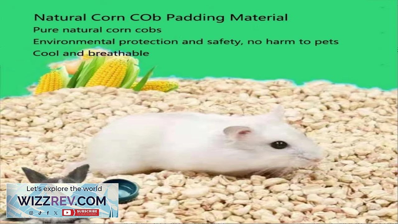 100 200 500g Natural corn cobs Hamster Rat Mouse Bedding Nest Cushion Material Review