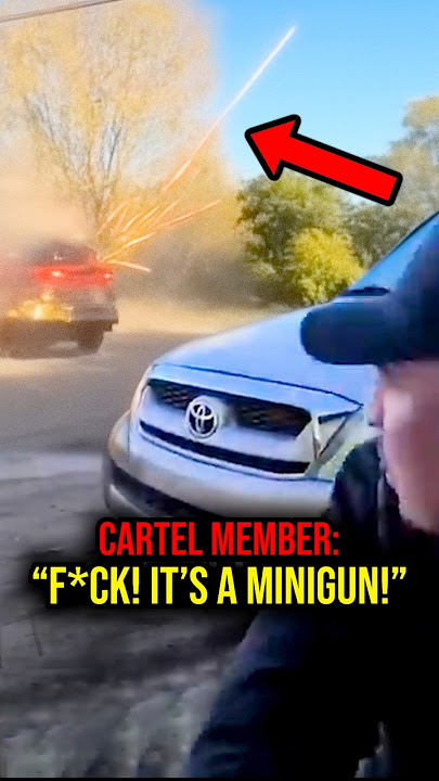 Cartel Gets SHREDDED By MINIGUN 💥#shorts #justice #cartel
