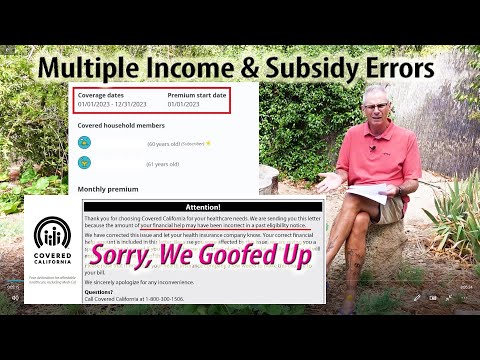 Covered California Income & Subsidy Errors for 2023