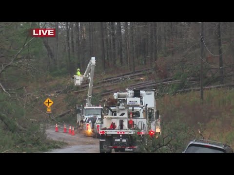 Cleanup begins after reported tornado in Hot Springs Village