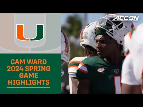 Miami Qb Cam Ward Gives Great First Impression At Spring Game