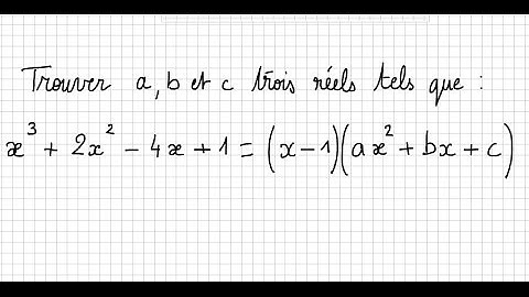 Première - Factorisation de polynomes - identification - IMPORTANT