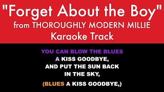 "Forget About the Boy" from Thoroughly Modern Millie - Karaoke Track with Lyrics on Screen chords