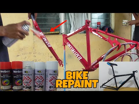 TUTORIAL ON HOW TO PAINT YOUR BIKE WITH DECALS USING SPRAY CANS BOSNY