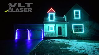VLT Laser - Лазерная архитектурная подсветка зданий. Лазерный маппинг. Оборудование для маппинга.