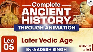 Complete History Through Animation | Lec 5 | Later Vedic Age | By Aadesh Singh | StudyIQ IAS