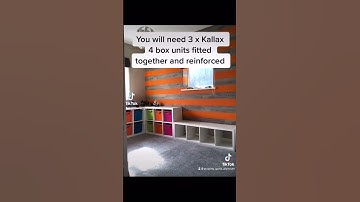 IKEA kallax bed hack #ikeakallax #kidsbedroom