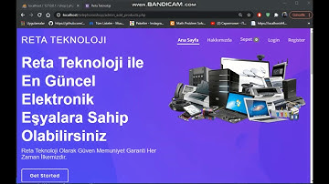 PHP E-TİCARET SİTESİ YAPIMI (ADMİN PANEL - SEPET EKRANI - KAYIT OLMA - FİLTRELEME)