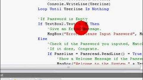 Visual Basic 2008 Tutorial 5 Login System Part 2
