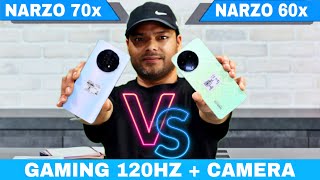 Realme Narzo 70X Vs Realme Narzo 60X ⚡Unboxing & Comparison ⚡Full Details In Hidni 🔥