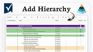 How to Add Hierarchy in Smartsheet (Basic Structure Setup)