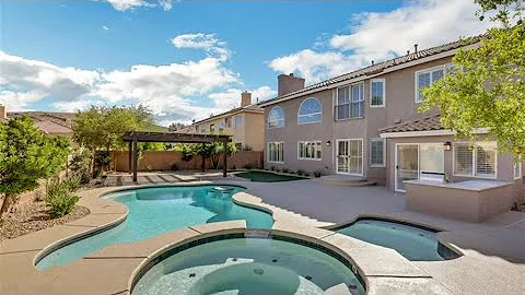 Home For Sale Las Vegas BASEMENT, 5382 Sqft, Loft, Den, 5BD, 5BA, Guard Gated Southern Highlands