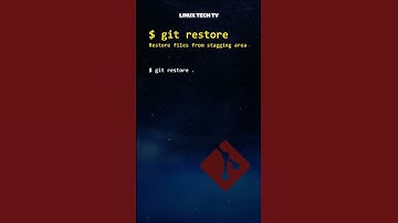 9. 🎮🚀 play with git: git restore @LinuxTechTV pro Git