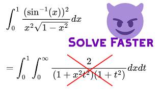 No Need for Double Integrals