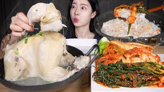 видео: ASMR MUKBANG | Корейская варёная курица (Baeksuk) Острый кимчи, Куриная каша с клейким рисом(Dakjuk) картинка: ASMR MUKBANG | Корейская варёная курица (Baeksuk) Острый кимчи, Куриная каша с клейким рисом(Dakjuk)