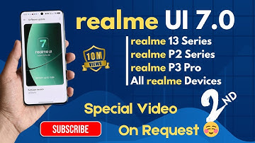 Realme UI 7 Update For all realme Devices. realme 13 Pro , 12 Pro , P3 Pro✨