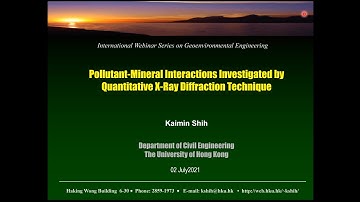 Pollutant-Mineral Interactions Investigated by Quantitative X-Ray Diffraction Technique