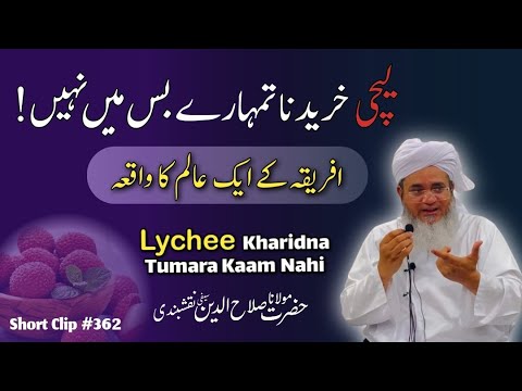 Lychee Kharidna Tumara Kaam Nahi  Short Clip  262  Maulana Salahuddin Saifi Naqshbandi