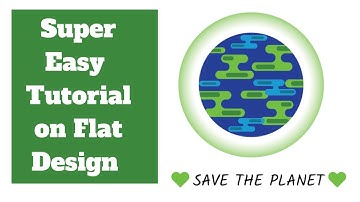 Flat Design Tutorial | Planet Earth | Illustrator Tutorial