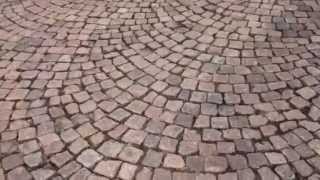 Historic Cobblestone streets in Danville VA