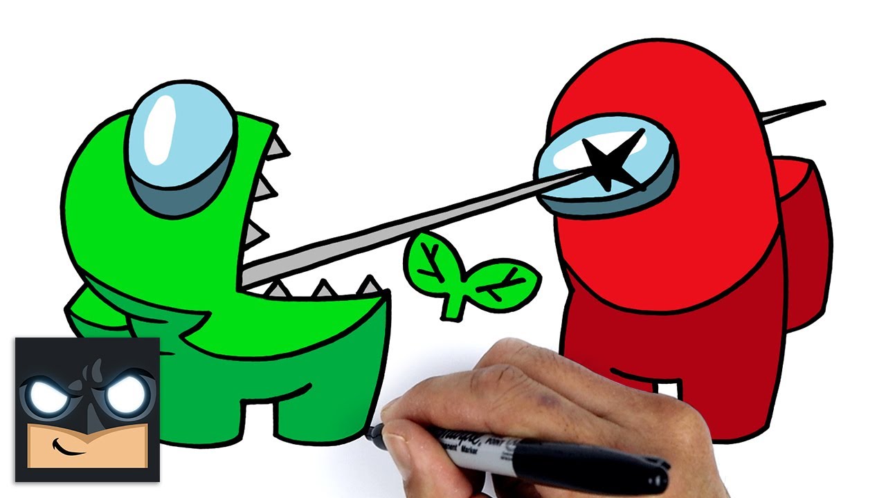 RED Among Us  Animated emojis, Green characters, Cute drawings