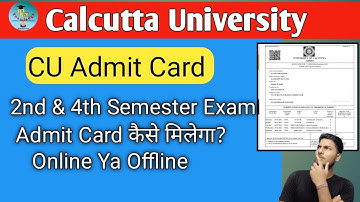 How Will I Get Admit Card After 2nd & 4th Sem Exam Form Fill Up Date Extended 🤔 #cu_4th_sem_exam
