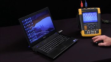 How To Transfer Data From a Fluke ScopeMeter Portable Oscilloscope onto a USB Drive