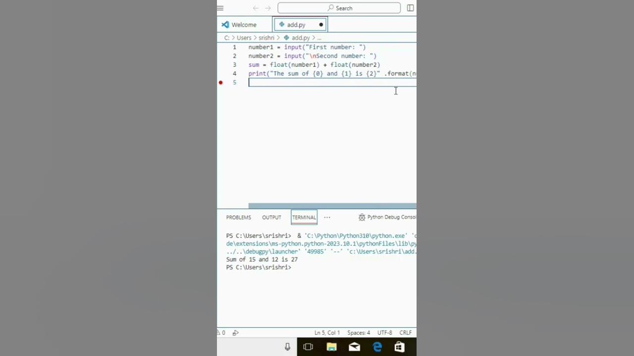 how to get input from a user in python - YouTube