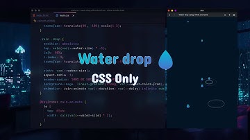 Water Drops Effect💧 using HTML and CSS Only