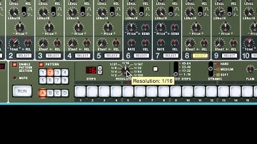 Drum Pattern in Reason Redrum