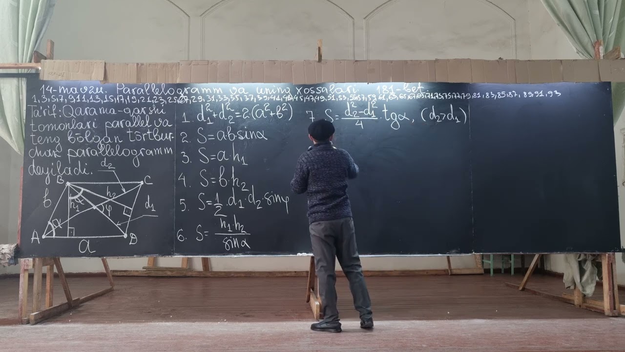 14-MAVZU. PARALLELOGRAMM VA UNING XOSSALARI.