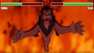 Simba vs. Scar WITH HEALTHBARS | Final Fight | HD | The Lion King (1994)