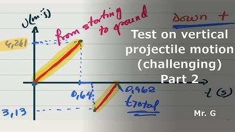 Test on vertical projectile motion (Challenging) Part II