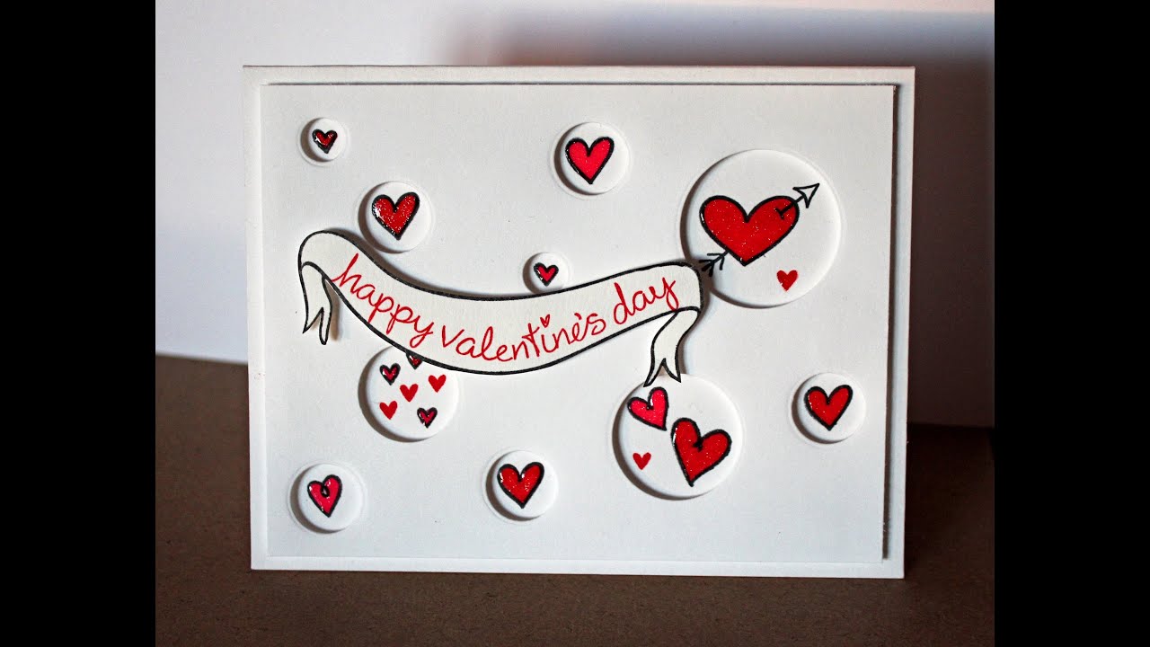 Die cut Valentine's Day card YouTube
