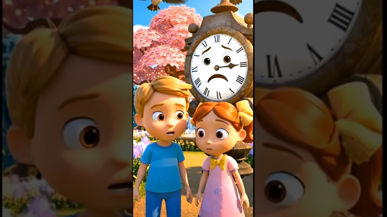 The Clock That Stopped Smiling | Magical Kids Story#ytshorts #cartoon