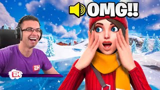 this kid FREAKS OUT when we meet AGAIN in Fortnite!