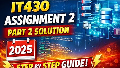 IT430 Assignment 2 Part 2 Solution 2025 | Complete Step by Step Guide #vumidterm2025 #education 