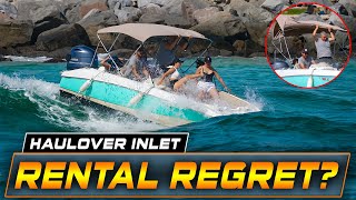 RENTAL BOAT GONE WRONG AT HAULOVER INLET! | WAVY BOATS