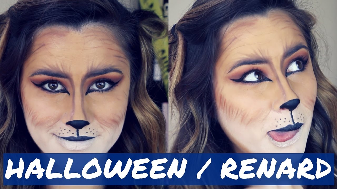 RENARD - Tutoriel Maquillage Halloween - YouTube