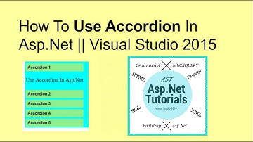 How to use accordion in asp.net || VS2015