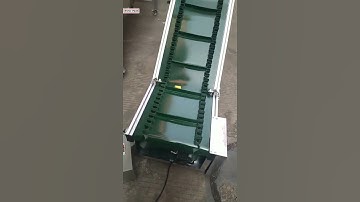 Incline slope belt type automatic bucket conveyor customized feeding conveyor with speed controller
