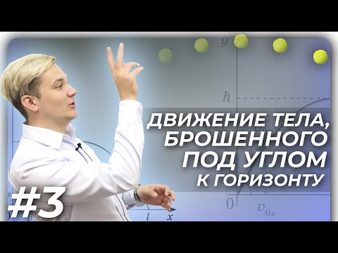 Баллистика. Движение тела, брошенного под углом к горизонту | 50 уроков физики (3/50)